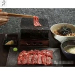 미니 돌판구이 화로 파이어 구이 돌구이판 화산석 혼밥 : 메리템스