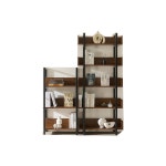 엘다 원목 스틸장식장 H8353 H8354 착불 책장 유리 스테인레스 H8517 0 6미터 삼층 : snapdeal