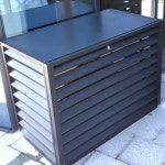 실외기커버 에어컨 덮개 먼지 길이92 선풍기 햇빛 부식 85x35x80cm : 세렌딘