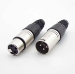XLR 암수 마이크 오디오 케이블 플러그 커넥터 젠더 연결잭 마이크잭 3핀 (A0998) : 꼬슈 COSSU