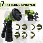DS-ZT 접이식 정원 호스 릴 5/8 x100피트, 7개의 패턴 노즐이 있는 자동 릴, 모든 길이의 잠금 벽 장착 및 180도 회전 5/8 x100 ft... 