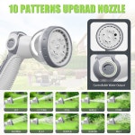 DS-70 5/8 x 75피트 길이의 접이식 호스 릴, 10패턴 노즐/모든 길이 잠금/느린 리턴 시스템/180 스위벨 브래킷이 장착된 고강도 가든 릴... 