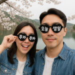 홀로그램 오늘생일 안경 하트 생일 파티 선글라스 [3종 이벤트 생파 HBD 축하 템] : 서초동 이모