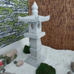 돌탑 석등 조형물 석탑 가등 마당 옥상 사찰 야외 A타입 / 높이 68cm : 웰컴어보드 쇼핑몰