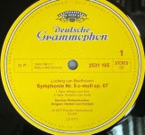 카라얀 - Karajan - Beethoven Symphonie Nr.5 LP [1977] [독일반] [상] : 감성오디오 LPCD 스토어