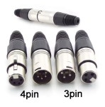 XLR 암수 마이크 오디오 케이블 플러그 커넥터 젠더 연결잭 마이크잭 3핀 (A0998) : 꼬슈 COSSU