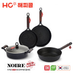 [HAPPYCALL] 해피콜 누아르 레드라벨 IH 프라이팬 캐서롤 5종세트 : 트라이스