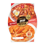 샐러드미인 하프앤하프 매콤&로제 반반 떡볶이 200g 편의점 전자렌지 : 샐러드미인 엠디에스몰
