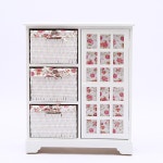 서랍장 화장대 작은 수납장 홀더 드레스룸 바구니장 라탄 목재 정리함 라틴 3단 모던 침실 삼시일반 행장을 갖추다 : 신흥유통상사02