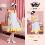 G1158 목욕 가운 원피스 선물 집들이 샤워 공주 큐티 골프장 호텔 수영장 귀여운 튜브탑 : 쿠마네상점