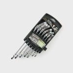 HW-5907M 기어 렌치 세트 7PCS 헤드 180도 회전 작업 : 미들오프