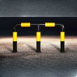 주차장 가드레일 주차금지대 충돌방지 주차봉 방지턱 U자형 가드 차단봉 스톱바 주유소 : 마루픽