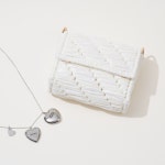 모누의 네트공예 - 리본 미니백 네트공예 가방DIY (글로우실) : 모누의 네트공예