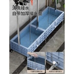 청소도구함 마대 마포 걸레 털이개 바퀴달린 스테인리스 물걸레 보관 세척통 1 스텐 5슬리퍼 6홀더 : 아마르테아