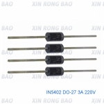 20PCS 정류기 다이오드 1N5402 고품질 정류기 다이오드 DO-27  IN5402 3A 220V : 라 임 상 사