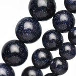 천연 블루 사암 라운드 루즈 비즈 16 스트랜드 4 6 8 10 MM 쥬얼리용 사이즈 선택 HK034 4mm 85-90pcs : 올인원글로벌