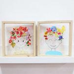 압화 스티커 얼굴 투명 아크릴 액자 만들기 키트 : 72page