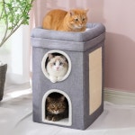 펫쉐프 고양이 숨숨집 텐트 하우스 아파트 고양이집 2 : 펫쉐프