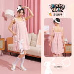 G1158 목욕 가운 원피스 선물 집들이 샤워 공주 큐티 골프장 호텔 수영장 귀여운 튜브탑 : 쿠마네상점