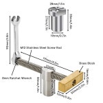 4인치 황동 클램프 4팩 니컴 벤치 조절 스틸 2팩 포함 스테인리스 가능한 스톱 작업대 : 토탈이커23