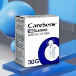 케어센스 30G 일회용 멸균 수동 채혈침 체혈침 란셋 100개 당뇨소모성재료 : 주식회사 필즈