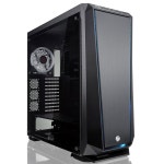 라이진텍 EVO WINDER E-ATX 풀 타워 PC 케이스, 강화 유리, 전면 ARGB 조명, 탈착식 브래킷, 컨트롤러가 있는 1 140mm PWM 팬 및 2 120mm... 