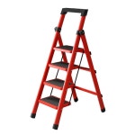 접이식사다리 스툴 가정용 계단 5단 이동식 안전 경량 작업 작업용 4단사다리 1 홍이보 탄소강 화틀 사다리 : 모아제인