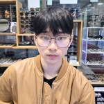 빅사이즈 레트로 메탈 금테 은테 추성훈 블루라이트차단 안경 : 안안경