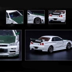 INNO 닛산 스카이라인 GT R R34 NISMO TUNE 광산 합금 자동차 모델 클래식 컬렉션 장식 정적 디스플레이 1 64 체중계 : 270난쟁이