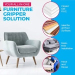 미끄럼 방지 가구 패드 - 원목 바닥과 카펫의 방지를 위한 원형 스토퍼 의자 및 소파 슬라이드 바닥 보호대 그리퍼 발, 4개 세트(2인치) 2 inch... 