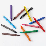 손에 묻지 않는 12색 크레용 안묻는 크레파스 3세 이상 어린이 어린이집 초등 학교 학생 : 포아워스