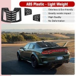 2011 닷지 차저용 라이트미라클 윈도우 루버 SXT GT R/T 스캣 팩 SRT 헬캣 와이드바디 예 전천후 ABS용 램보 스타일 리어 사이드 윈드실드... 