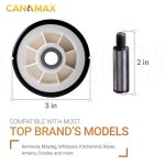 [업그레이드된 2025] Canamax 303373K 건조기 롤러 휠 드럼 서포트 키트 - 메이태그 크로슬리 젠에어와 호환 303373 3-3373... 