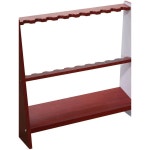 큐대 받침대 꽂이 원목 당구대 원목 간편 선반 노랑색 보드게임 보관함 6홀 거치대 유자색 스퀘어 8홀 : 올굿스토어004