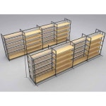 진열대 과자 야채 마트 나무 우드 60x120 cm 진열 슈퍼 약국 1000 660 1350mm 화이트 : 바잉플렉스04