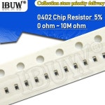 100pcs 0402 5% SMD 저항기 0R ~ 10M 116W 0 1 10 100 150 220 330 옴 1K 2.2K 10K 100K 0R 1R 10R 100R 150R 2 : 레드종합상사6