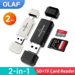 아이폰sd카드리더기 in USB 유형 SD TF 카드 판독기 PC 노트북 액세서리 고속 스마트 메모리 어댑터 : 글로벌스타일랩