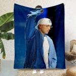 Eminem hip -hop S-singer Printed Blanket Picnic Warm Soft and Comfortable Home Travel Birthday Gift : 연호커머스