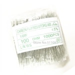 1000pcs 16W 탄소 필름 저항기 5% 1R ~ 1M 10R 100R 220R 330R 1K 2.2K 3.3K 4.7K 10K 22K 47K 100K 1M 0 10 100 2 : 레드종합상사6