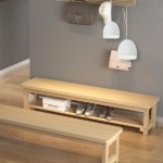 목욕탕 의자 화장실 이중층 샤워 벤치 사우나의자 나무 온천 단층 120x30x40 : 레몬트리글로벌