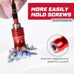 소켓 비트 6인치), 홀더 PC 드라이버 체인지 GEINXURN 릴리스 퀵 샹크 드릴 임팩트 마그네틱 가이드 헥스 5 홀더(2.5 익스텐션 11 2.5... 