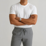 남자 기본 베이직 무지 머슬핏 반팔 스판 티 셔츠 총 14컬러 : 제네라 ZENELA