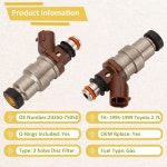 23250 75050 OE 2 7L 인젝터 7 타코마 4러너 T100 1995 1 와 호환 구멍 4개 세트 : 로웰웹