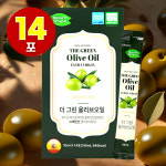 먹는 공복 저온압착 올리브오일 일회용 포장 올리브유 개별포장 스틱 효능 약14포 : 푸드메이트