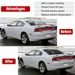 2011 닷지 차저용 라이트미라클 윈도우 루버 SXT GT R/T 스캣 팩 SRT 헬캣 와이드바디 예 전천후 ABS용 램보 스타일 리어 사이드 윈드실드... 