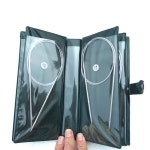 정품 11 개 금속 스테인레스 스틸 원형 바늘 세트 핸드 크로셰 뜨개질 바느질 도구 가방 직조 액세서리 S3060 : 연호커머스