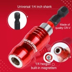 홀더, GEINXURN 익스텐션 2.5인치 3개의 드라이버 샹크 홀더 가이드 마그네틱 비트 임팩트 헥스 PC 드릴 퀵 체인지 릴리스 소켓 11 2.5... 