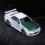 INNO 닛산 스카이라인 GT R R34 NISMO TUNE 광산 합금 자동차 모델 클래식 컬렉션 장식 정적 디스플레이 1 64 체중계 : 270난쟁이