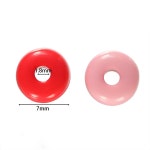 단색 라운드 플랫 아크릴 비즈 마카롱 스페이서 DIY 주얼리 제작 매력 귀걸이 목걸이 용품 10 개 [N4C] Beige 50pcs : 올인원글로벌