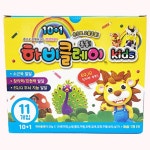 점토놀이 50g 10색 하양1개 11개 클레이공예 찰흙놀이 힐링스토어 : 힐링분점